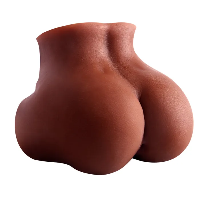 Male Sex Toys Yuan Shi Ren A32122lb Black Fake Booty Pussy and Anal Mini Ass Doll Cheap Sex Toys