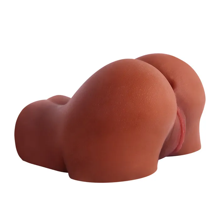 Male Sex Toys Yuan Shi Ren A32122lb Black Fake Booty Pussy and Anal Mini Ass Doll Cheap Sex Toys