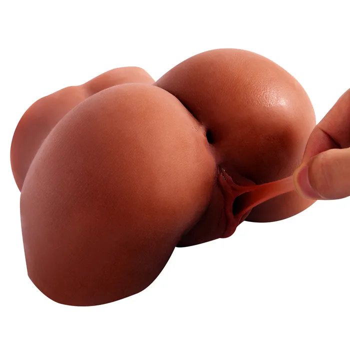 Male Sex Toys Yuan Shi Ren A32122lb Black Fake Booty Pussy and Anal Mini Ass Doll Cheap Sex Toys