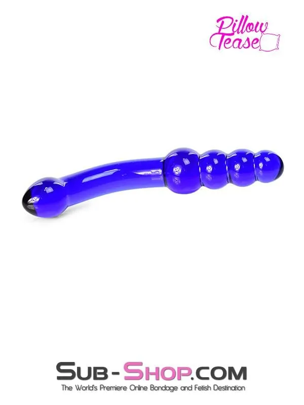 Moonwell Dildos 0662M Cobalt Blue Double Ended Small Glass Massager LAST CHANCE Final Closeout Moonwell Dildos 0662M Cobalt Blue Double Ended Small Glass Massager LAST CHANCE Final Closeout