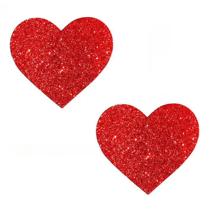 Neva Nude Vibrators Ravish Me Red Glitter I Heart U Nipztix Pasties