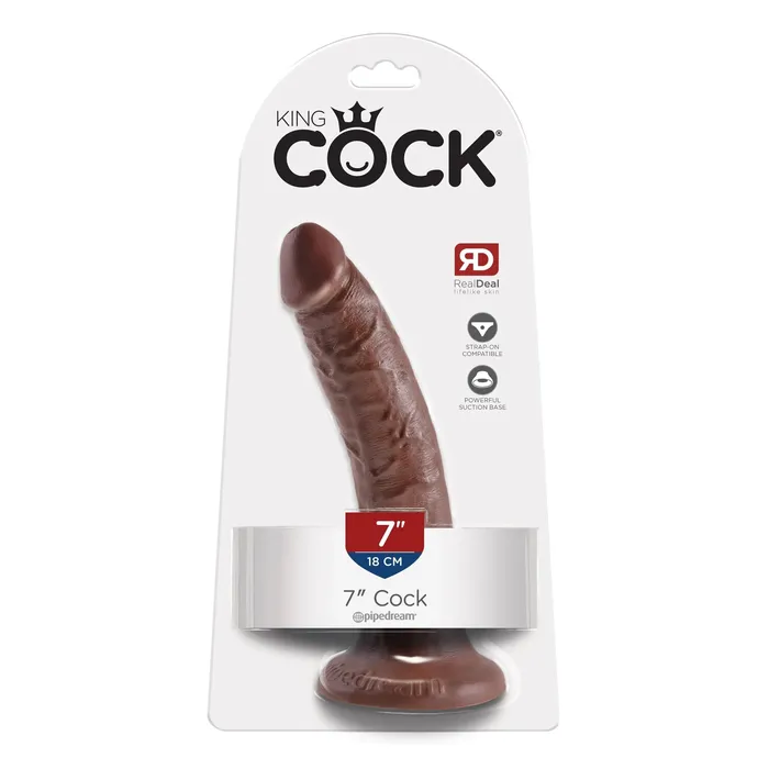 Pipedream Dildos King Cock 7Inch Brown Pipedream Dildos King Cock 7Inch Brown
