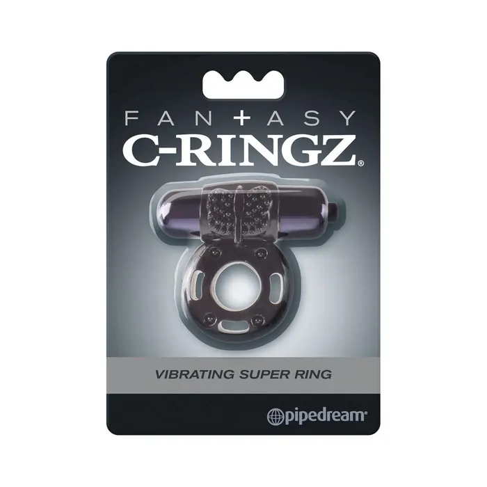 Pipedream Male Sex Toys Fantasy CRingz Vibrating Super Ring Black Pipedream Male Sex Toys Fantasy CRingz Vibrating Super Ring Black