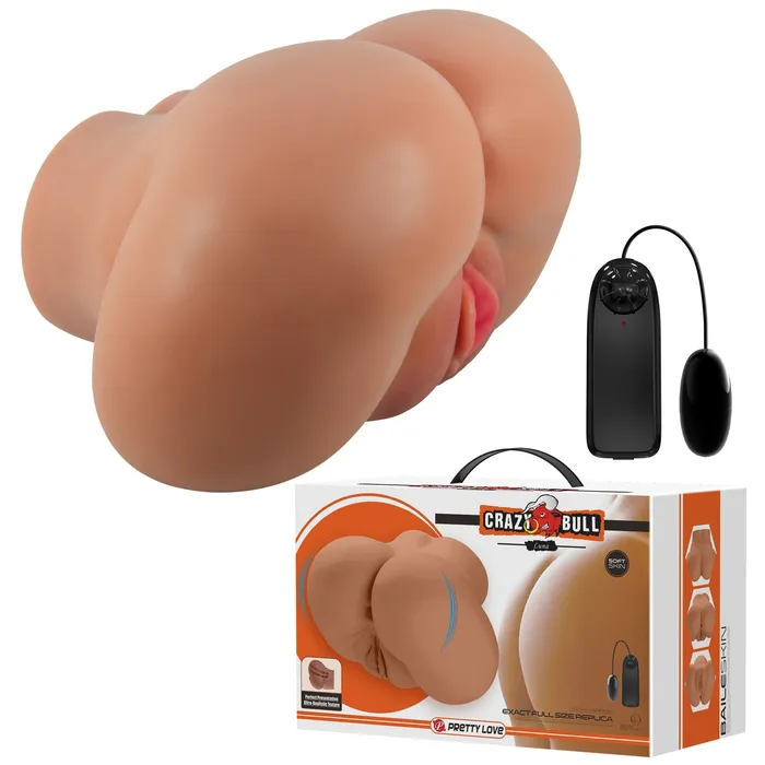 Pretty Love Luna Realistic Vagina and Ass Vibrator Tan Male Sex Toys Pretty Love Luna Realistic Vagina and Ass Vibrator Tan Male Sex Toys