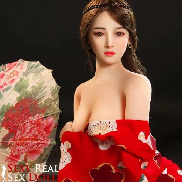 165cm 5ft5 C Cup Ravishing Looking Japanese Sex Doll in Kimono Himari SY Dolls Male Sex Toys
