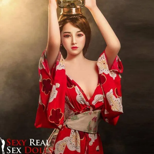 165cm 5ft5 C Cup Ravishing Looking Japanese Sex Doll in Kimono Himari SY Dolls Male Sex Toys