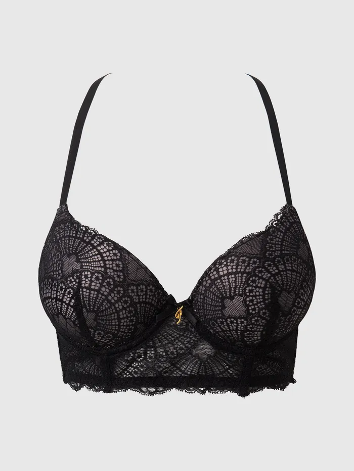 Couples Fredericks Of Hollywood Ariel Lace Longline Push Up Bra