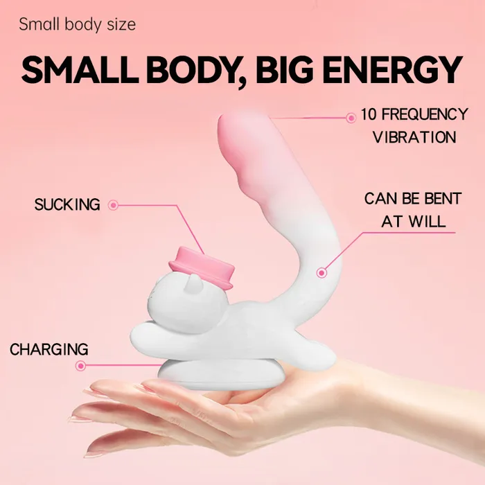 Cute Cat GSpot and Clitoral Suction Stimulator Lurevibe Female Sex Toys