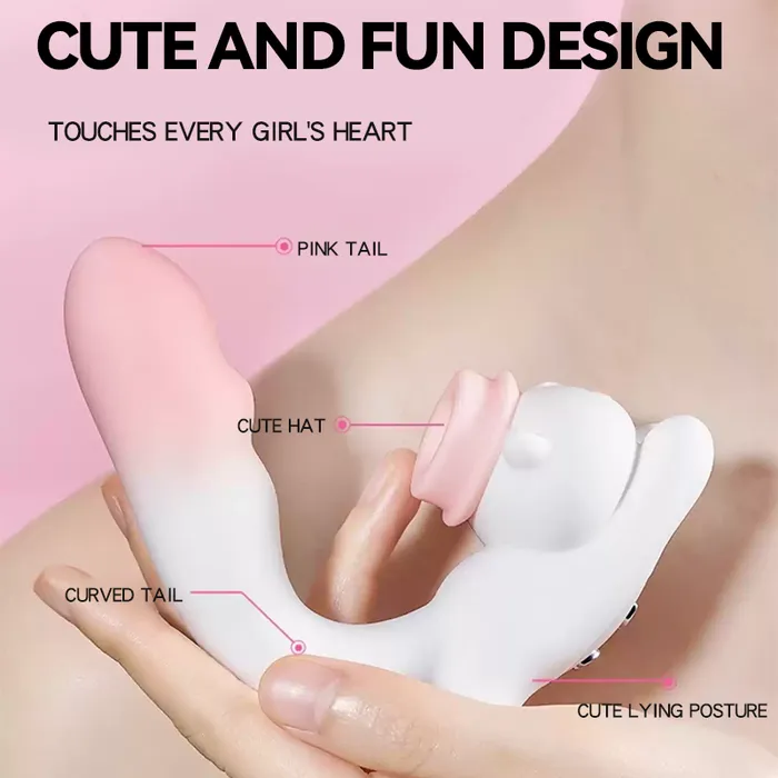 Cute Cat GSpot and Clitoral Suction Stimulator Lurevibe Female Sex Toys