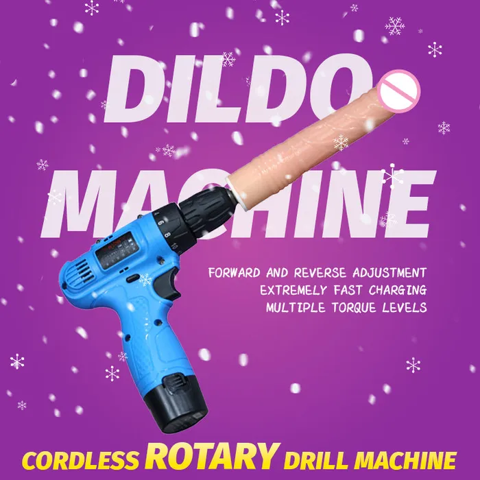 Female Sex Toys Lurevibe Electric drill rotating masturbation dildo machine