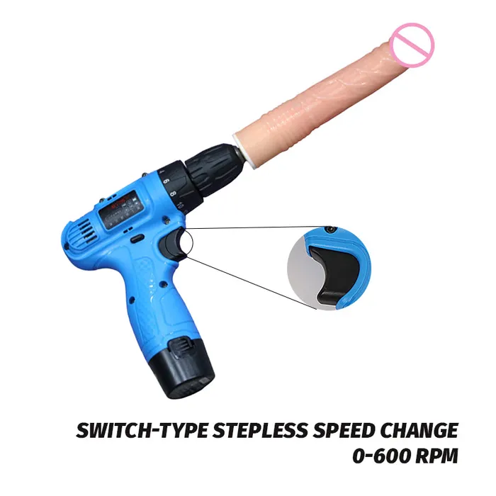 Female Sex Toys Lurevibe Electric drill rotating masturbation dildo machine