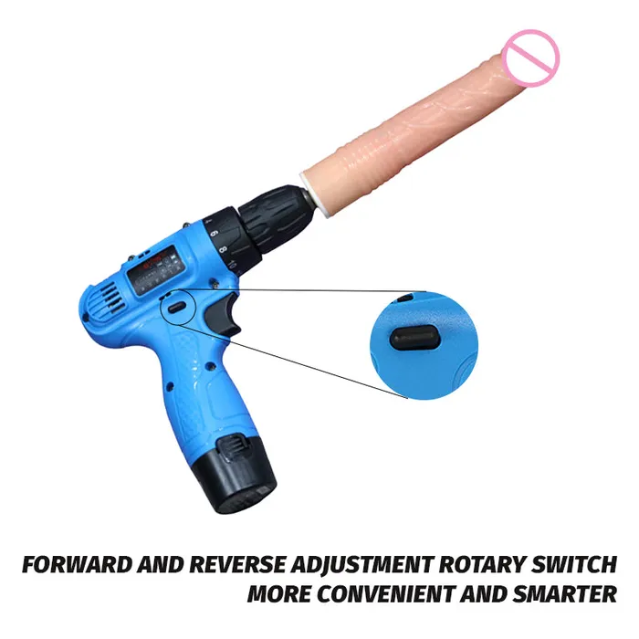 Female Sex Toys Lurevibe Electric drill rotating masturbation dildo machine