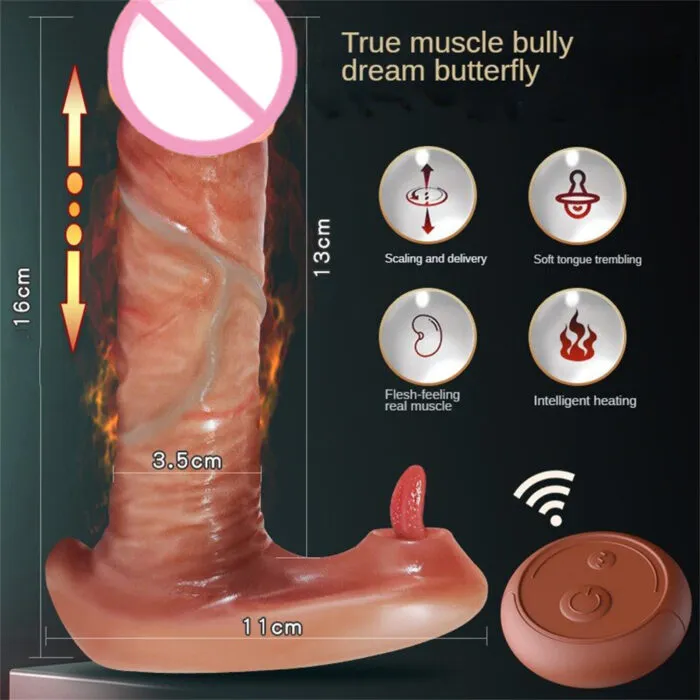 Female Sex Toys Thrusting Dildo Vibrator Realistic Wearable Clit GSpot Massager lurevibe