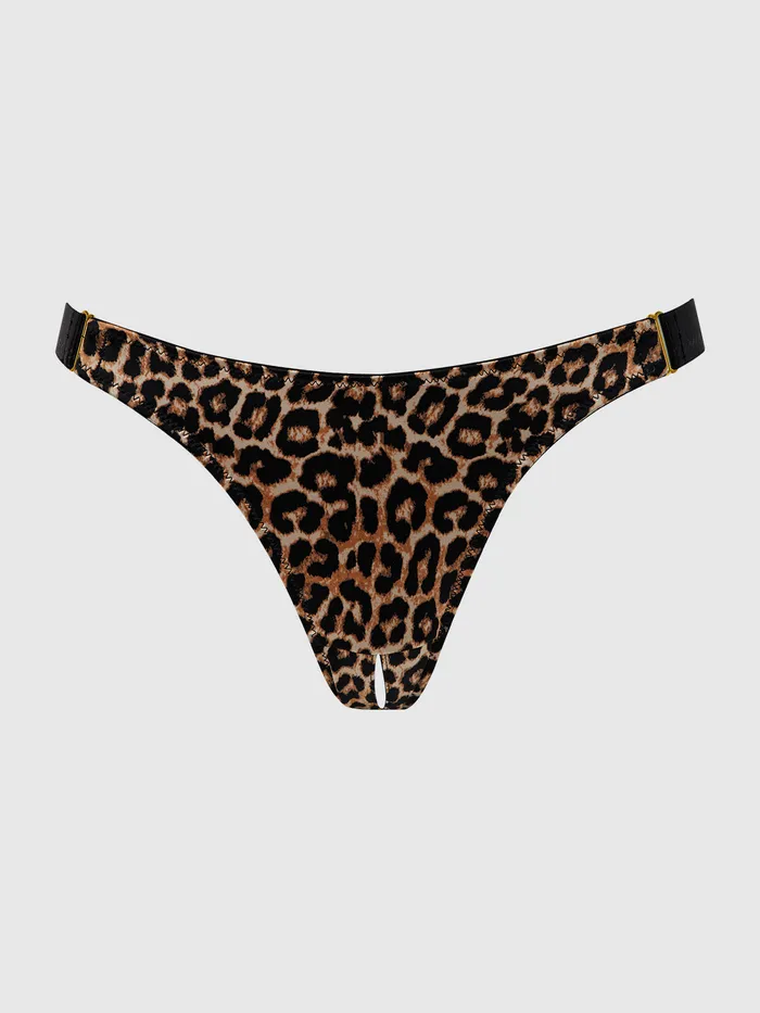 Fredericks of Hollywood Vibrators Raven Crotchless Satin Side Slider Tanga Fredericks of Hollywood Vibrators Raven Crotchless Satin Side Slider Tanga