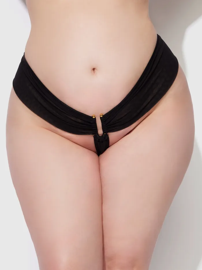 Fredericks Of Hollywood Alanza Ultra Fine Mesh Hardware Thong Female Sex Toys Fredericks Of Hollywood Alanza Ultra Fine Mesh Hardware Thong Female Sex Toys