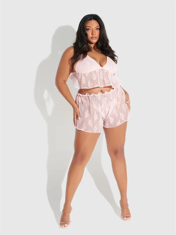 Fredericks Of Hollywood Rosalind Lace Satin Trimmed Sleep Cami Shortie Couples Fredericks Of Hollywood Rosalind Lace Satin Trimmed Sleep Cami Shortie Couples
