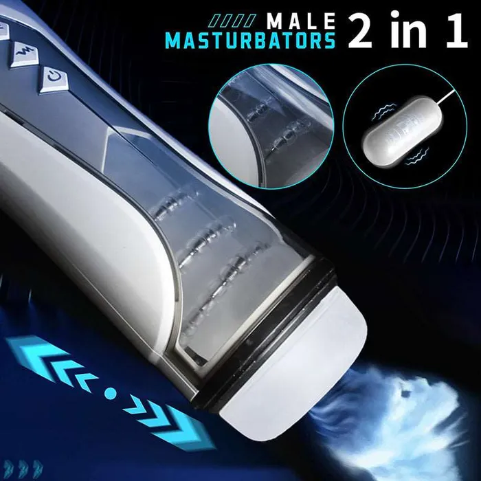 Lurevibe 7Frequency Peristaltic Expansion Male Aircraft Cup lurevibe Male Sex Toys