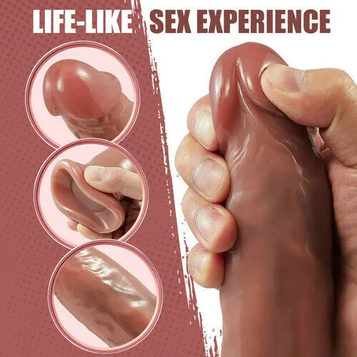 Lurevibe Female Sex Toys 917In 5 Beads Rotating Swing 8 Vibrating Dildo remote control