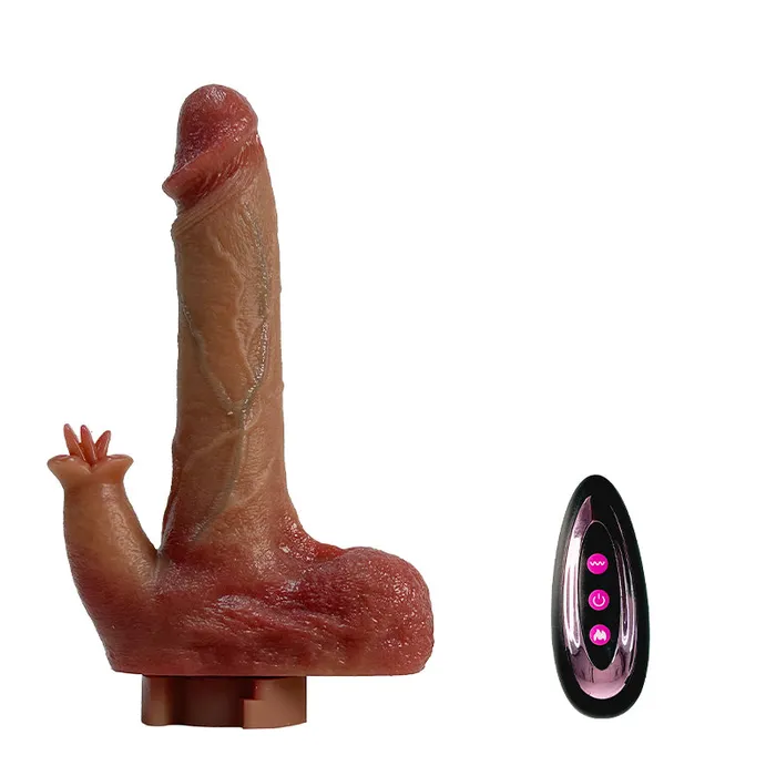 Lurevibe Female Sex Toys Plush Dildo Machine Thrusting Licking Dildo Machine Sex Toy With Remote Control