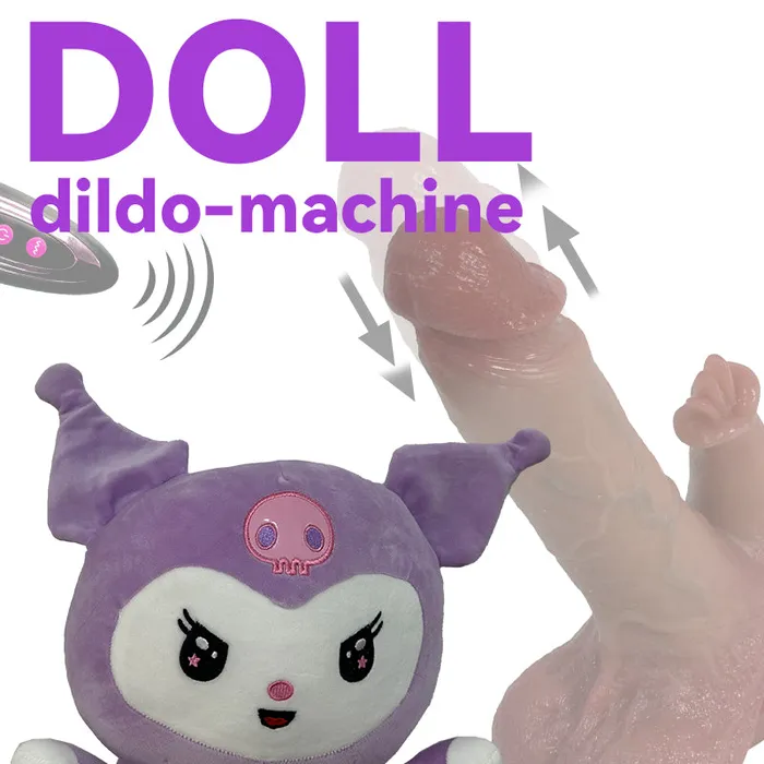 Lurevibe Female Sex Toys Plush Dildo Machine Thrusting Licking Dildo Machine Sex Toy With Remote Control