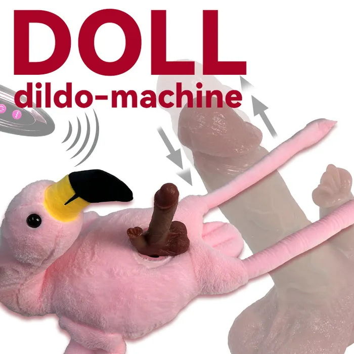 Lurevibe Female Sex Toys Plush Dildo Machine Thrusting Licking Dildo Machine Sex Toy With Remote Control