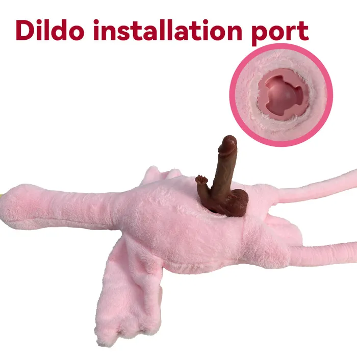 Lurevibe Female Sex Toys Plush Dildo Machine Thrusting Licking Dildo Machine Sex Toy With Remote Control