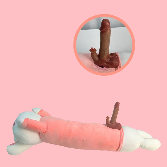 Lurevibe Female Sex Toys Plush Dildo Machine Thrusting Licking Dildo Machine Sex Toy With Remote Control
