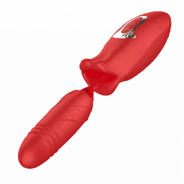 Lurevibe Female Sex Toys Rose Muncher Lip Tongue Suction Vibrator With Thrusting Dildo Vibrator Lurevibe Female Sex Toys Rose Muncher Lip Tongue Suction Vibrator With Thrusting Dildo Vibrator
