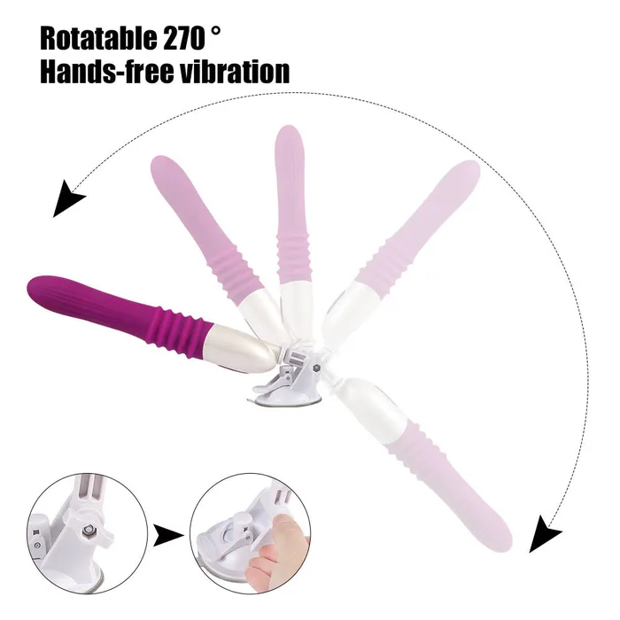 Lurevibe Telescopic Thrusting 10 Frequency Sex Machine for Female Lurevibe Female Sex Toys