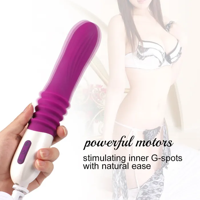 Lurevibe Telescopic Thrusting 10 Frequency Sex Machine for Female Lurevibe Female Sex Toys