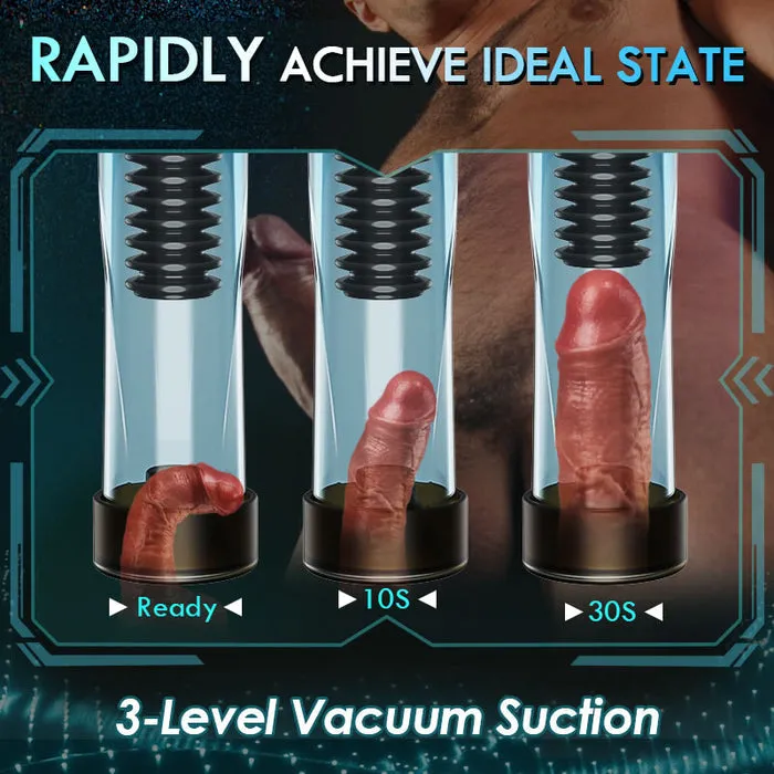 lurevibe Vacuum Suction Vibrating Male Penis Pump Male Sex Toys