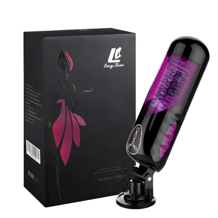 Male Sex Toys Lurevibe Lurevibe First Class Trainer Rotating and Thrusting Suction Cup Masturbator