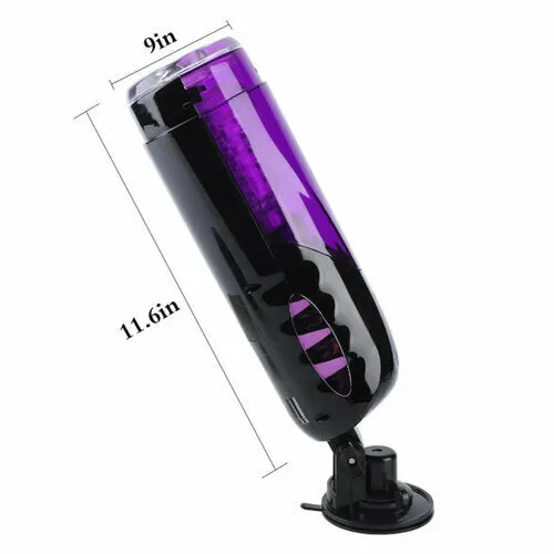Male Sex Toys Lurevibe Lurevibe First Class Trainer Rotating and Thrusting Suction Cup Masturbator