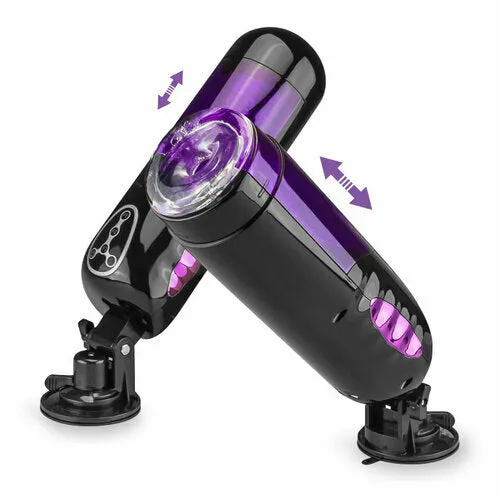 Male Sex Toys Lurevibe Lurevibe First Class Trainer Rotating and Thrusting Suction Cup Masturbator