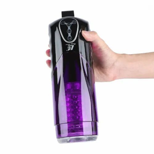 Male Sex Toys Lurevibe Lurevibe First Class Trainer Rotating and Thrusting Suction Cup Masturbator