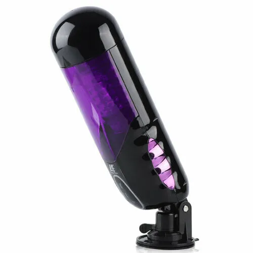 Male Sex Toys Lurevibe Lurevibe First Class Trainer Rotating and Thrusting Suction Cup Masturbator