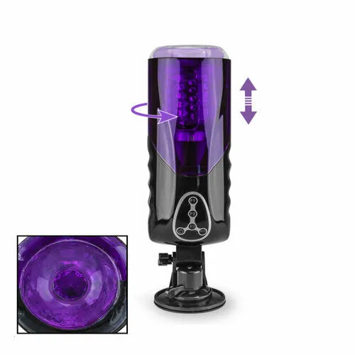 Male Sex Toys Lurevibe Lurevibe First Class Trainer Rotating and Thrusting Suction Cup Masturbator