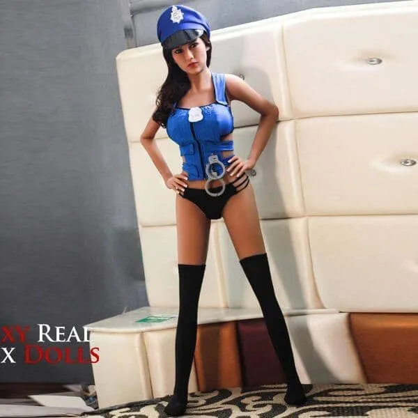 Male Sex Toys SY Dolls 158cm 5ft2 Sexy Police Officer Sex Doll Tina