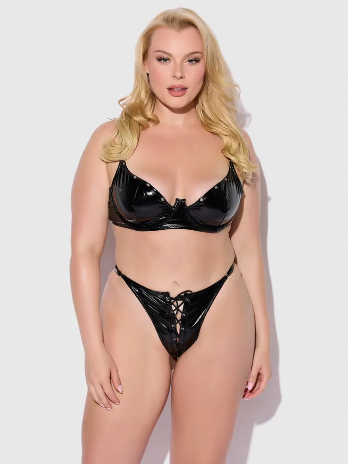 Phoenix Patent Underwire Unlined Grommet Bra Crotchless Panty Set Fredericks Of Hollywood Female Sex Toys Phoenix Patent Underwire Unlined Grommet Bra Crotchless Panty Set Fredericks Of Hollywood Female Sex Toys