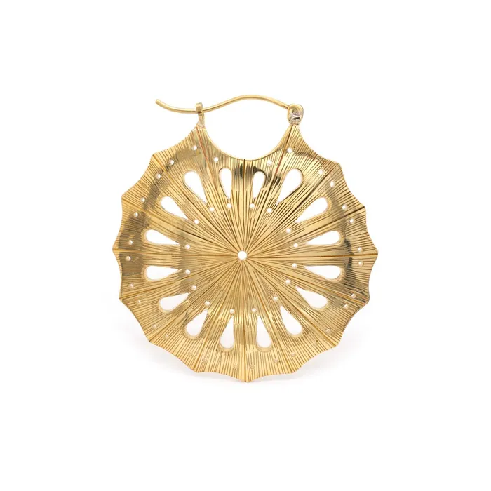 16g Polished Brass Sand Dollar Earrings Price Per 2 Elementals Organics Vibrators