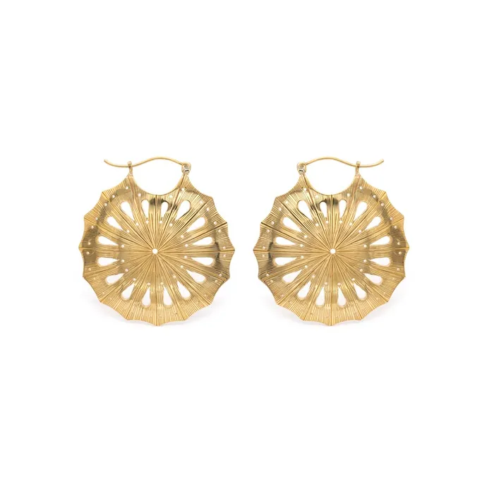 16g Polished Brass Sand Dollar Earrings Price Per 2 Elementals Organics Vibrators