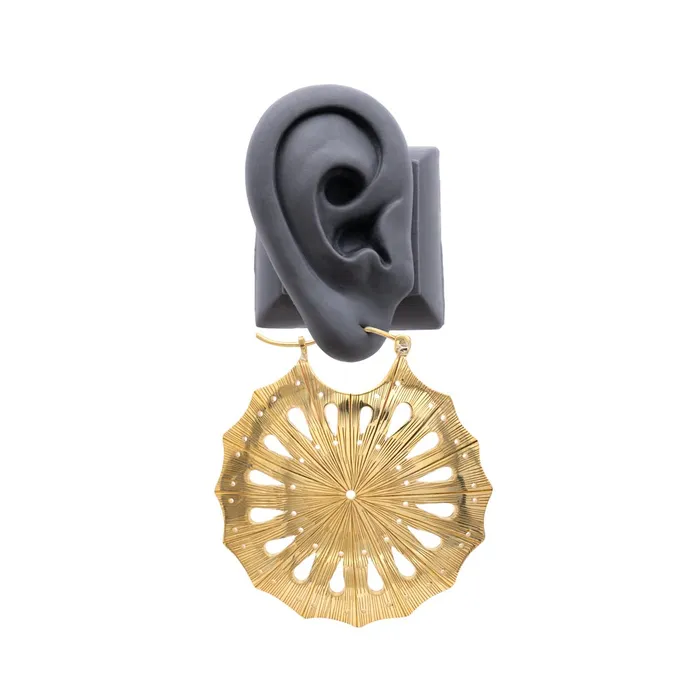 16g Polished Brass Sand Dollar Earrings Price Per 2 Elementals Organics Vibrators