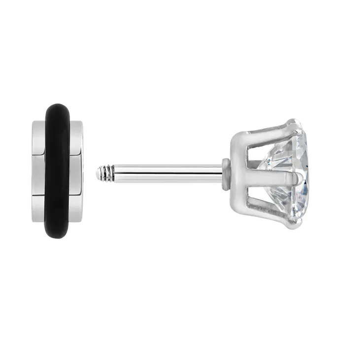 16g Prong Set 6mm Jewel Threaded Stud Earring Price Per 1 Painful Pleasures Anal