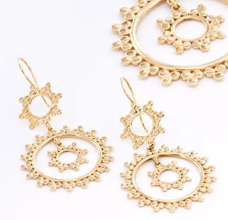 18g Gold Plated Beaded Roundlet Earrings Price Per 2 Elementals Organics Anal 18g Gold Plated Beaded Roundlet Earrings Price Per 2 Elementals Organics Anal