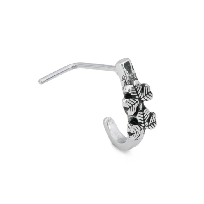 20g Twin Shamrock LBend Faux Nose Hoop Painful Pleasures Male Sex Toys