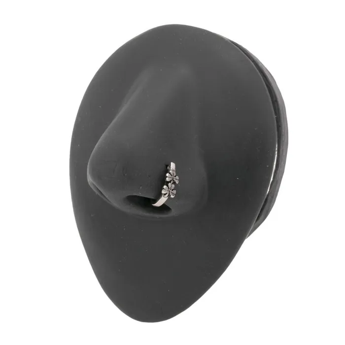 20g Twin Shamrock LBend Faux Nose Hoop Painful Pleasures Male Sex Toys