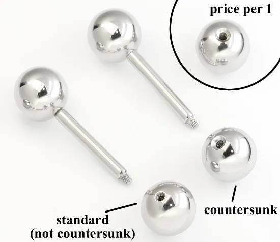 8g Countersunk Counterbored Steel Ball Price Per 1 Painful Pleasures Male Sex Toys