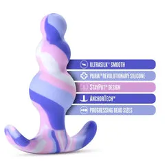 Anal Blush Twilight Beginner Purple and Pink Silicone Butt Plug