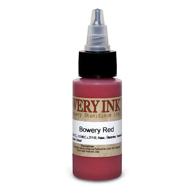 Anal Intenze Red Bowery Artist Series Intenze Tattoo Ink 1oz Bottle