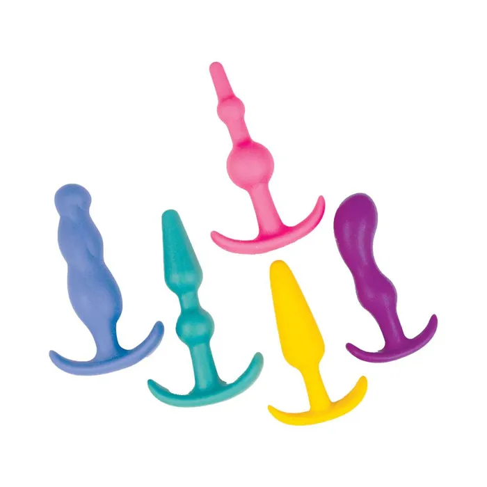 Anal Lovers Kit 5Piece Beginner Butt Plug Set Multi Color Nasstoys Anal